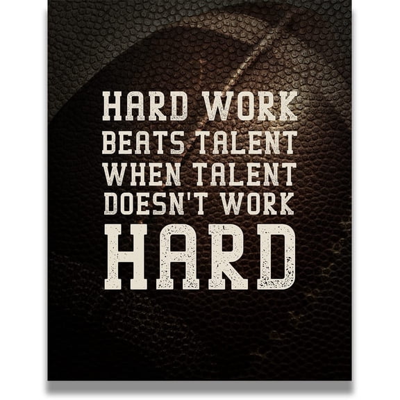 Football Teen Room Decor - Inspirational Wall Art for Boys, Kids Room, Family or Game Room, Man Cave, Den - Home Decor Gift for Sports Fans and Football Players  poster