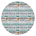 thumbnail image 1 of Football Terms and Icons Pattern Round Fitted Tablecloth with Elastic Edge,Dining Table Cover Waterproof,Outdoor Round Tablecloth for Camping,Dining,Indoor and Outdoor, 1 of 7