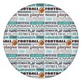 thumbnail image 1 of Football Terms and Icons Pattern Round Fitted Tablecloth with Elastic Edge,Dining Table Cover Waterproof,Outdoor Round Tablecloth for Camping,Dining,Indoor and Outdoor, 1 of 7