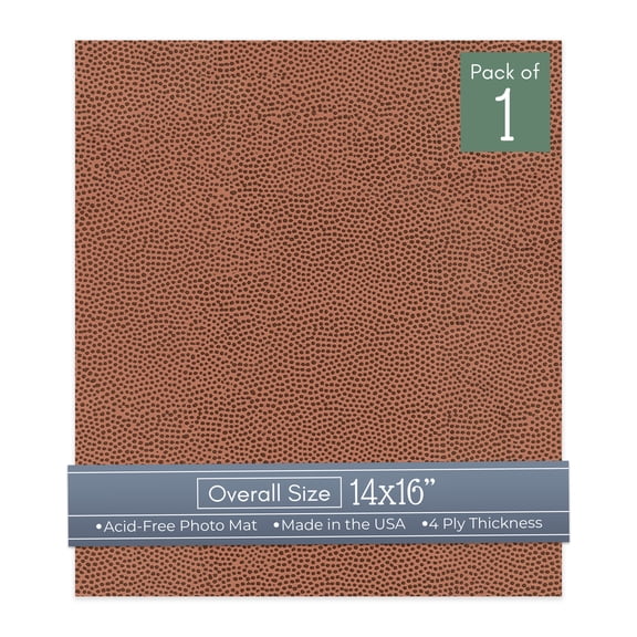 Football Texture 14x16 Uncut Art Mat Board - No Opening - 1 Mat