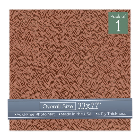 Football Texture 22x22 Uncut Art Mat Board - No Opening - 1 Mat