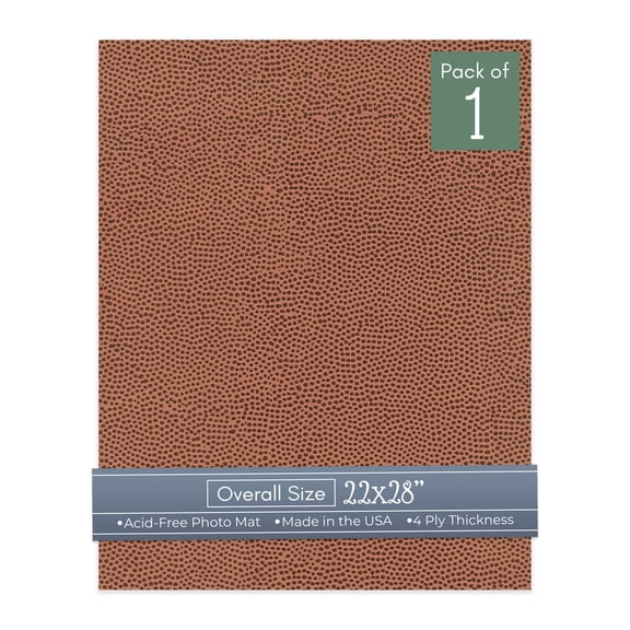 Football Texture 22x28 Uncut Art Mat Board - No Opening - 1 Mat