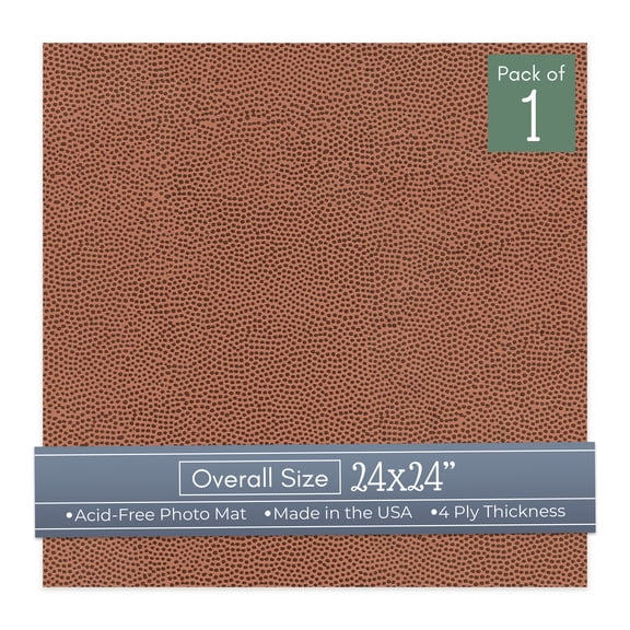 Football Texture 24x24 Uncut Art Mat Board - No Opening - 1 Mat