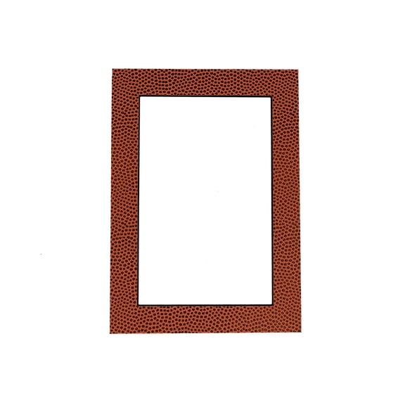 Football Texture Acid Free 12x16 Picture Frame Mats with White Core Bevel Cut for 11x14 Pictures -