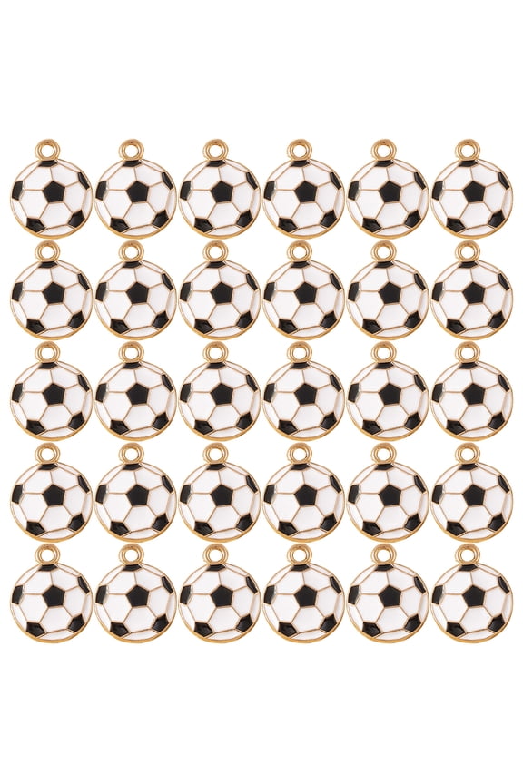 Football Theme 30PCS Keychain Pendants Oil Alloy Jewelry Supplies for Sports, Team Accessories