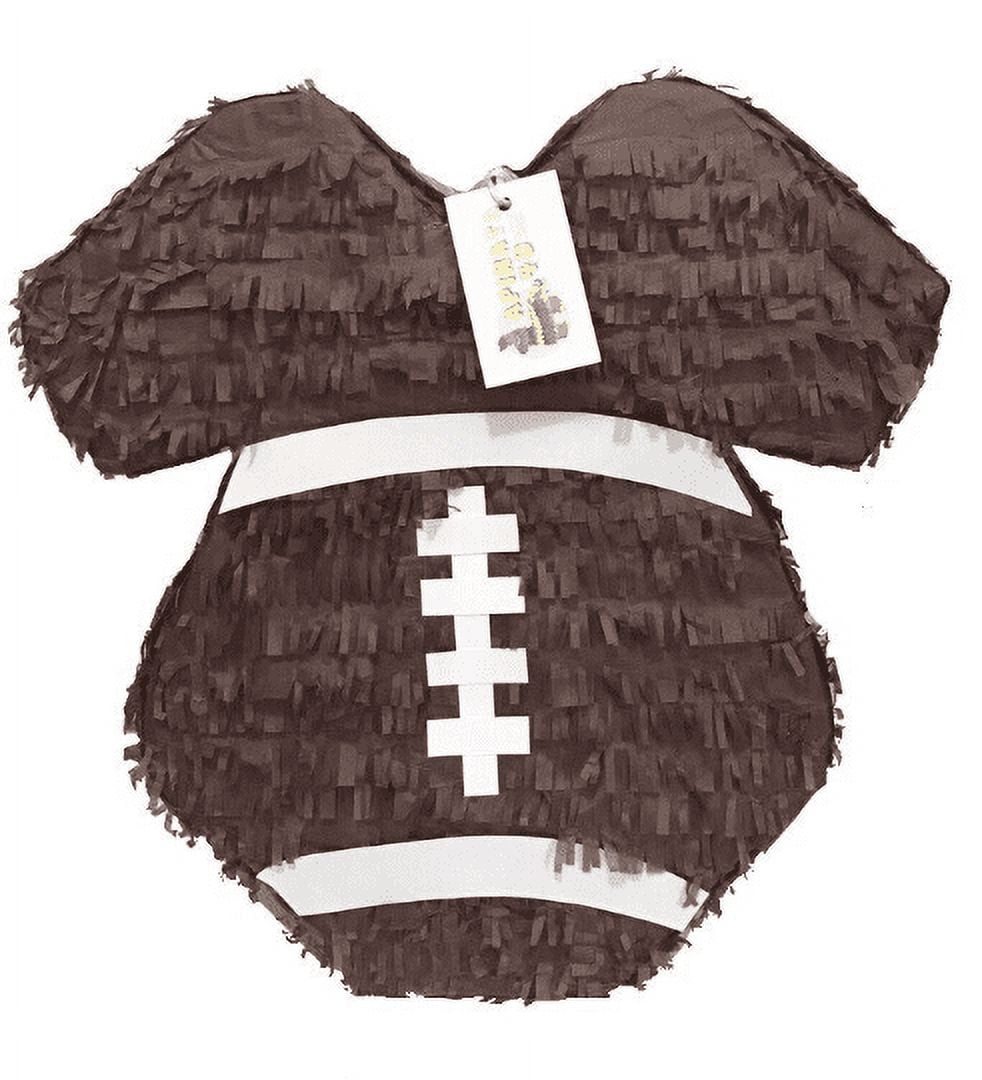 A PINATA 4 U Football Theme Baby Onesie Gender Reveal Pinata