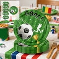 thumbnail image 1 of Football Theme Disposable Tableware Green Stadium Plates Paper Cup Tissue Set Party-Themed Paper Plates Disposable Tableware, 1 of 6