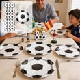 thumbnail image 1 of Football Theme Disposable Tableware Green Stadium Plates Paper Cup Tissue Set Party-Themed Paper Plates Disposable Tableware, 1 of 6