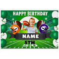 thumbnail image 1 of Football Themed Happy Birthday Backdrop Banner with Helmets Balloons Party Supplies Photography Props for Birthday Party Decorations Photo Booth Backgrounds, 1 of 8