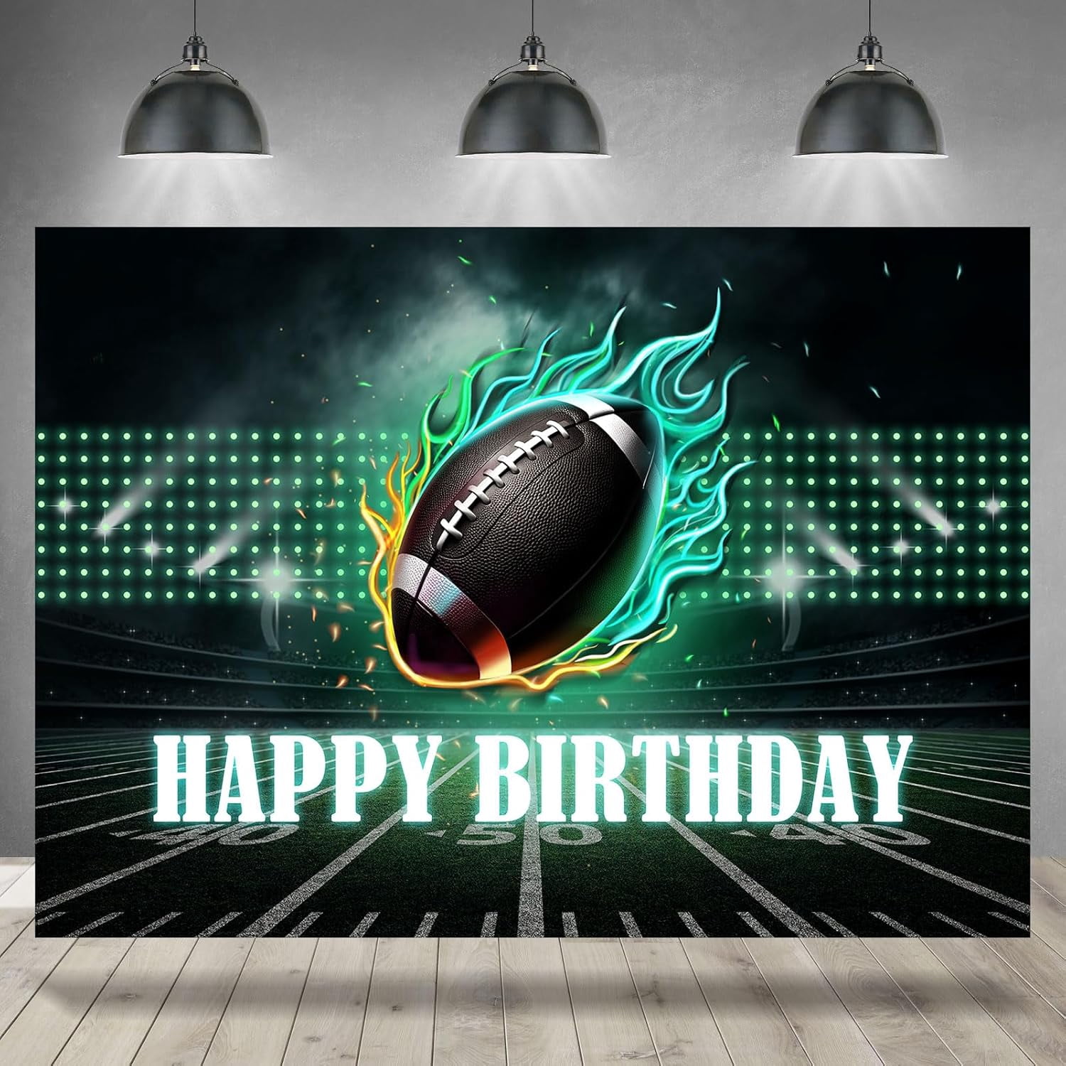 Football Theme Birthday Backdrop - 7x5 Ft Sports Photography Background For Boys, Kids Party Decor
