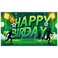thumbnail image 1 of Football Themed Happy Birthday Background Banner Party Supplies for Birthday Party Photography Props Decorations Backdrop, 1 of 6