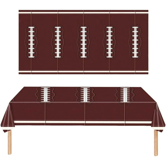 Football Themed Kids Birthday Party Tableware Set with Plates Napkins and Tablecloth for Celebrations