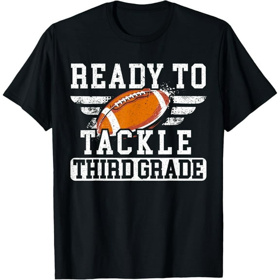 Football Third Grade First Day Of School Back To School T-Shirt