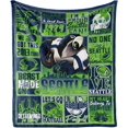 thumbnail image 1 of Football Throw Blanket, Blue Football Team Color Blanket for Men Women, Gifts for Fans, Football Lovers Gifts Blanket Super Cozy Soft 60"x 50", 1 of 6