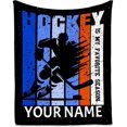 thumbnail image 1 of Football Throw Blanket, Football Blanket for Adults Team Gifts, Football Gifts for Boys Aged 8-12 Football Lovers, 40"x50" Soft Cozy Boys Throw Blanket for Teen Players Coach, 1 of 5