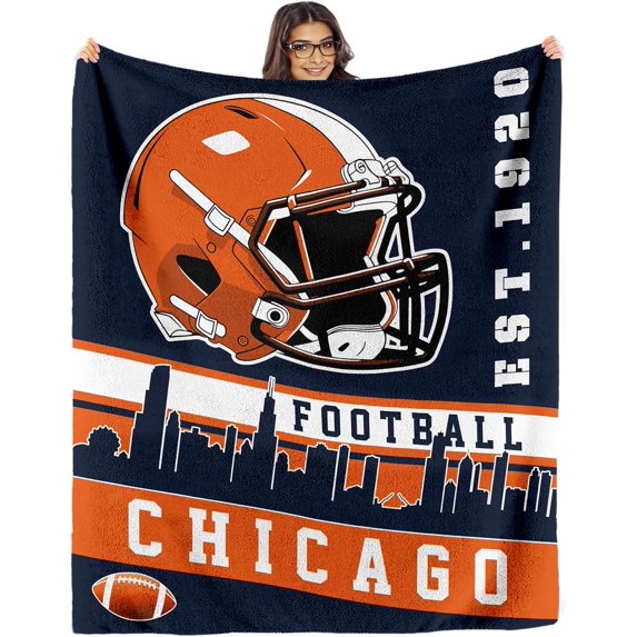 Football Throw Blanket Football Fans Gift for Men Women Kids Cozy Soft Flannel Blanket with Sofa Bed Couch Living Room 50" X 60"