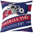 thumbnail image 1 of Football Throw Pillow Cover 16x16 Inch,Blue Red Geometric Pillow Cover for Football Lover Bed Sofa,Ball Game Decorative Pillow Cover,Teamwork Sports Themed Cushion Cover, 1 of 6