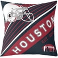 thumbnail image 1 of Football Throw Pillow Cover 18x18 Inch, Football Lovers Pillow Cover for Football Fan, Boys Rugby Cushion Cover, Football Helmet Reversible Red Blue Decorative Pillow Cover, 1 of 5