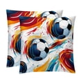 thumbnail image 1 of Football Throw Pillow Covers Inserts with Unique Patterns - Set of 2 for Pillows Covers - Available in 16x16, 18x18, 20x20 Inches - Great for Throw Pillow Covers - Versatile for Various Occasions, 1 of 6