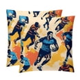 thumbnail image 1 of Football Throw Pillow Covers Inserts with Unique Patterns - Set of 2 for Pillows Covers - Available in 16x16, 18x18, 20x20 Inches - Great for Throw Pillow Covers - Versatile for Various Occasions, 1 of 6