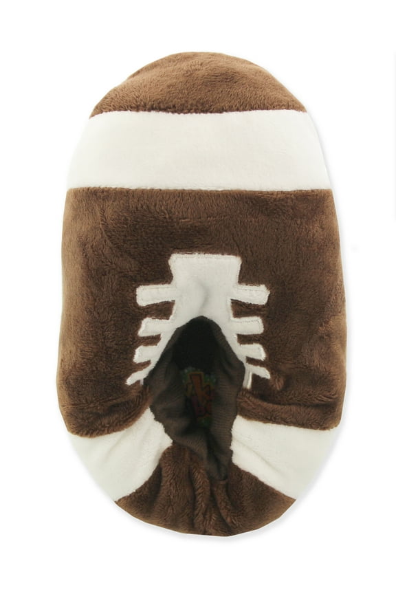 Football Toddler Kids Ultra Soft Plush Mooshy Stuffed Novelty Slippers YTBF06