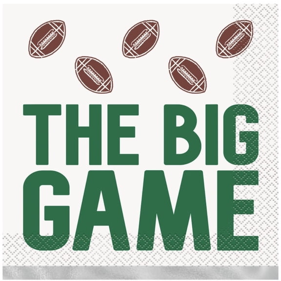 Football Toss Party Luncheon Napkins, Unique Industries, 16 ct