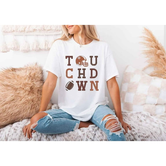 Football Touchdown, Classic Bold Graphic, American Sports Fan Top Unisex T-Shirt