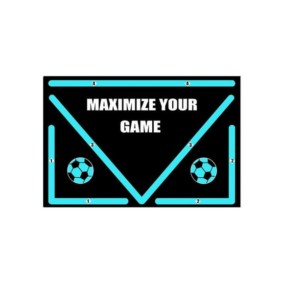 Football Training Mat Silent Non-Slip Shock Absorption Footstep Training Mat,1 * Training pad,Black