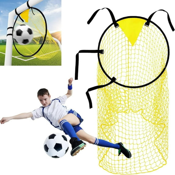 Football Training Shooting Target Net Soccer Practice Shot net Free Kick Practice Shooting Net Youth Soccer Training Equipment (1 pcs)