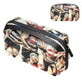 thumbnail image 1 of Football Travel Case Charger Pouch Hard Drive Bag Cable Organizer Desk Cord Travel Organizer Waterproof Oxford Fabric Electronic Digital Accessories Storage Bag Black 5.9x9.44x3.14 in, 1 of 6