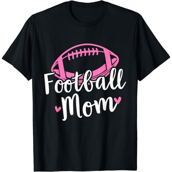 Football Tshirt Mom Women Mommy Mother Mama T-Shirt