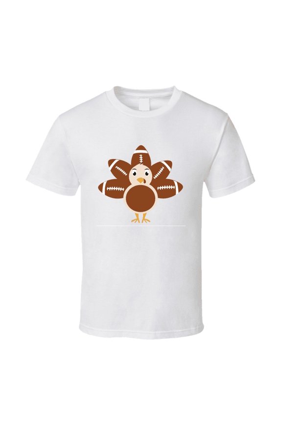Football Turkey Tee Cool Fall Holiday Autumn Novelty Thanksgiving Sports T Shirt