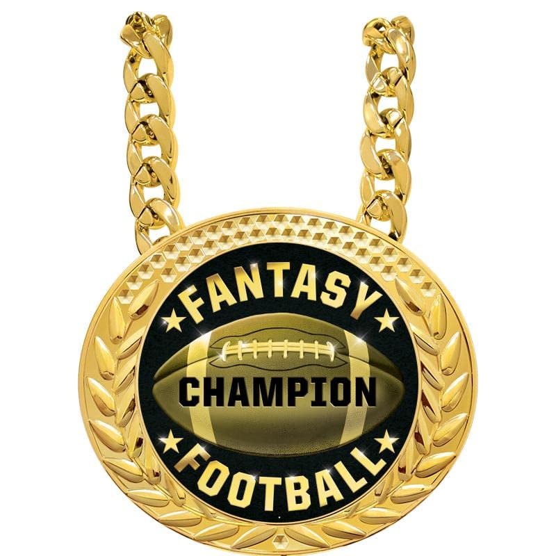 Football Turnover Chain Medal, 6" Champ Medal Necklace Award for