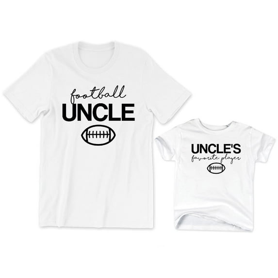 Football Uncle Men's T-Shirt Sports Graphic Tee Uncle's Favorite Player Kids Toddler Shirt Youth