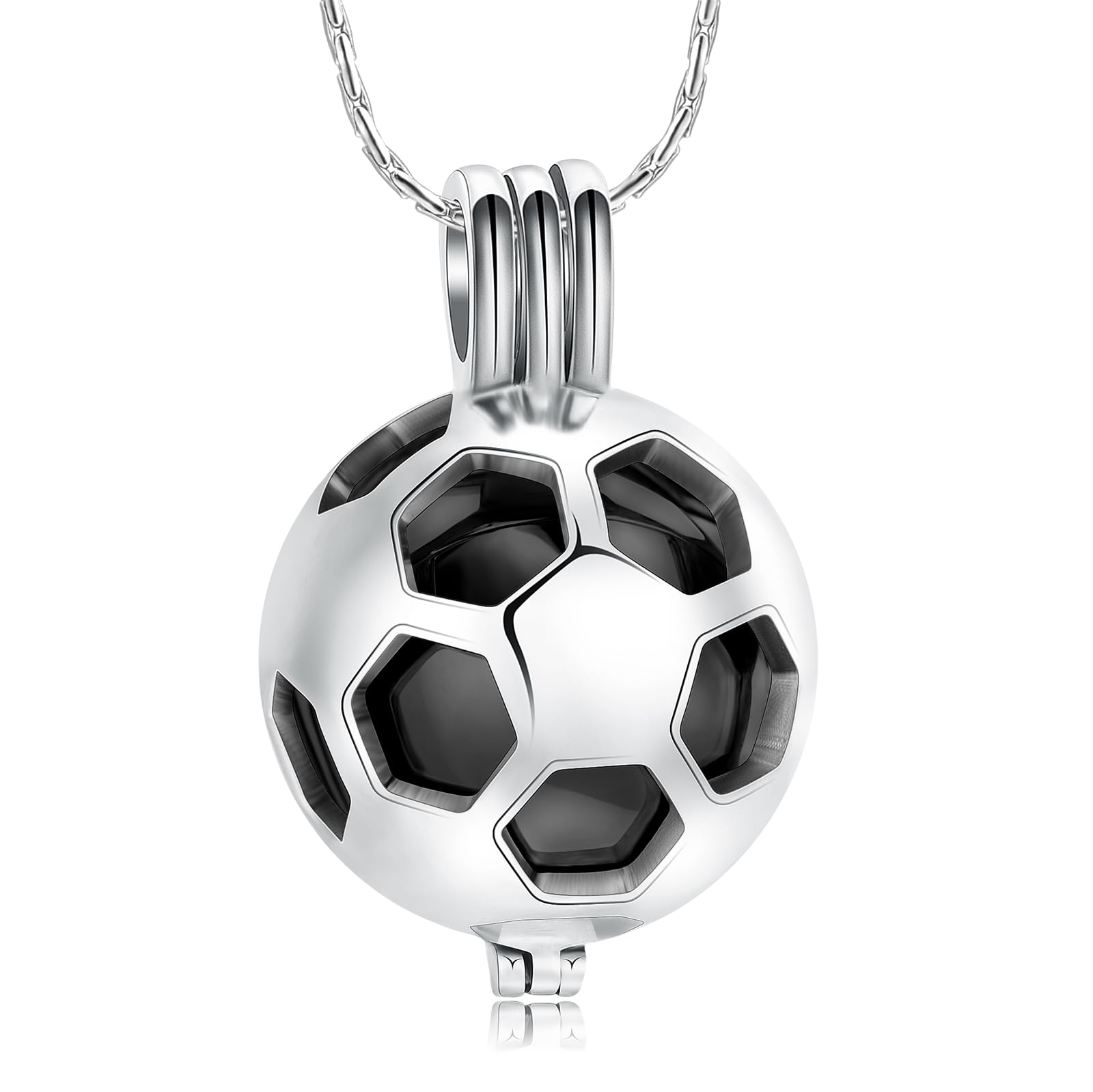 Football Urn Lockets for Human Ashes Pet Ashes Men Women Stainless