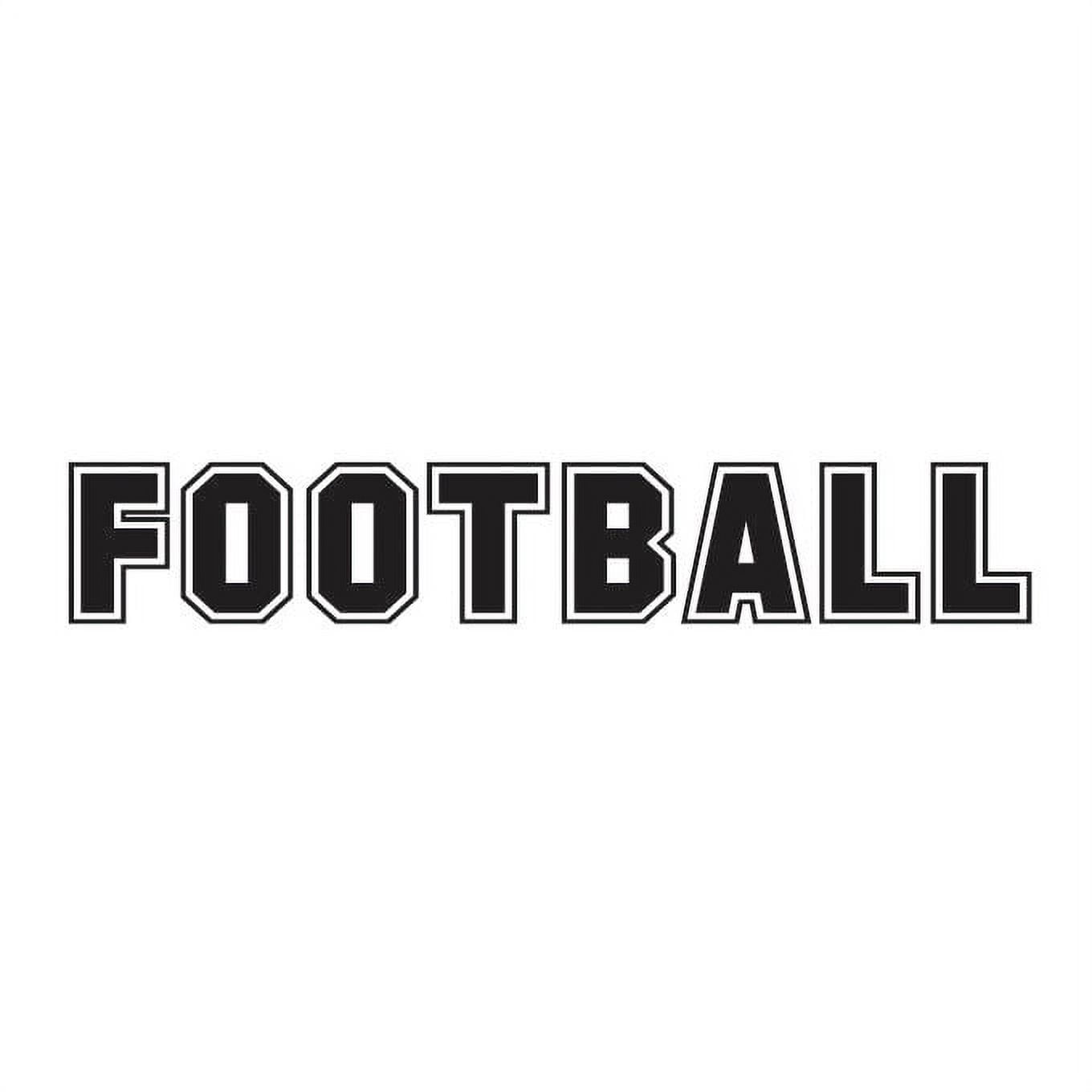 Football Vinyl Decal Large