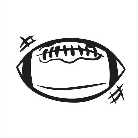 Football Vinyl Graphic - Large