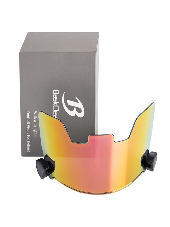 Football Visor Helmet Clear Visor, Scratch Resistant, UV Block, Anti-Fog, Anti-Cracking. Fits Youth and Adult Football Helmets.