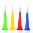 thumbnail image 1 of Football Vuvuzela Horn Set | 4 Pack Loud Plastic Noise Makers - Colorful Sports Cheering Horns for Party, Celebration & Events | Lightweight Design | 8.27 inch | Multicolor | 200g | Party, 1 of 6