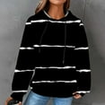 thumbnail image 1 of Football Waffle Hoodies for Women,Womens Jacquard Drawstring Ribbed Knit Pullover Hoodie Fall Oversized Waffle Striped Sweatshirts Long Sleeve Loose Hood Sweater Tops, 1 of 7
