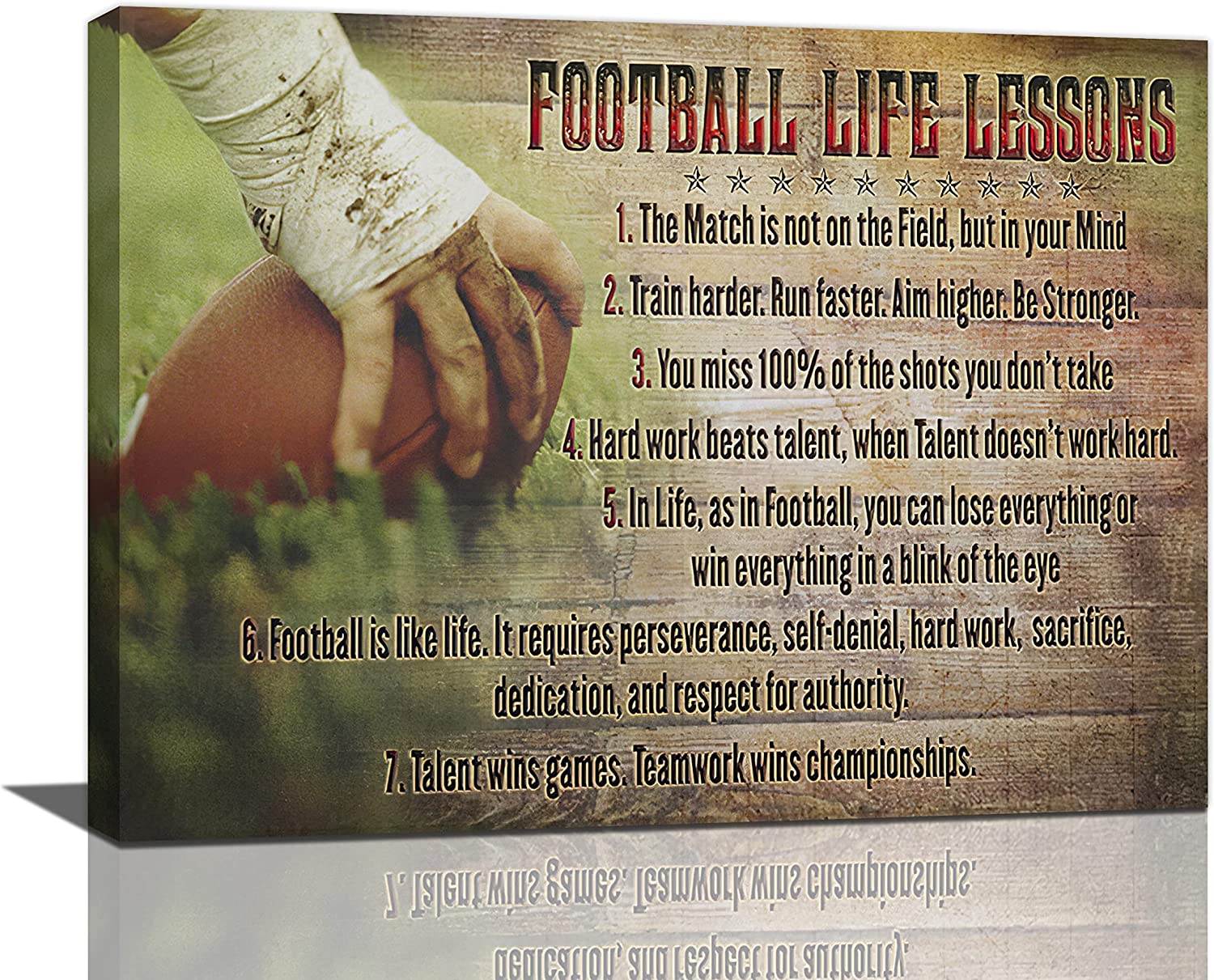 Football Wall Art American Football Pictures Wall Decor Canvas Football