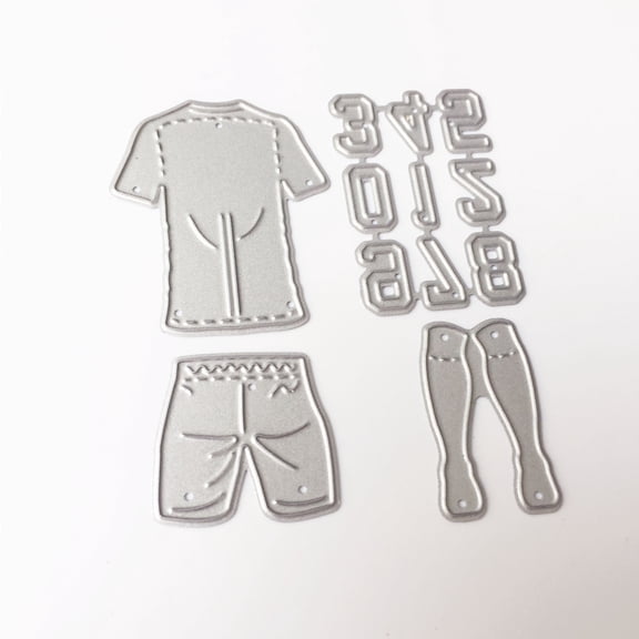 Football Wear Number Cutting Dies Stencil DIY Scrapbooking Album Card Embossing