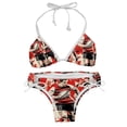 thumbnail image 1 of Football Women's Bikini Set with Detachable Sponge and Adjustable Strap, Two-Pack, Ideal for Swimming and Beachwear, 1 of 6