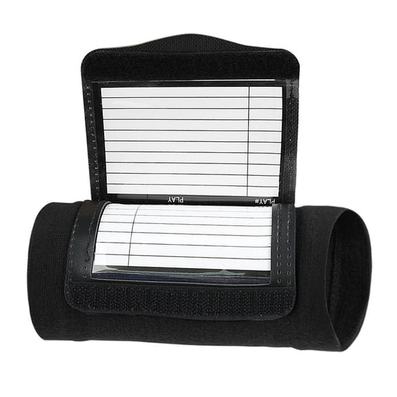 Football Wristbands for Tackle Touch Football Wrist Bnad Football Quarterback Play Wristbands with 2 Clear Window