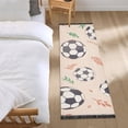 thumbnail image 1 of Football and Leaf Runner Area Rug 2x6 Soft Non-Slip Washable Bedside Carpet for Hallway Bedroom Living Room Home Decor, 1 of 8