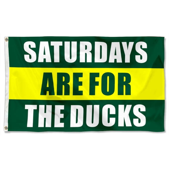 Football flag Saturdays are for the Ducks flags Banner Home Yard Garden Decor 3x5Ft
