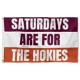 thumbnail image 1 of Football flag Saturdays are for the Hokies flags Banner Home Yard Garden Decor 3x5Ft, 1 of 5