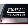 thumbnail image 1 of Football linebacker sticker decal *E255* highschool quarterback uniform pads, 1 of 1