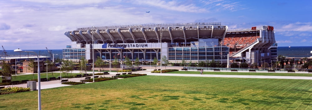 Football stadium FirstEnergy Stadium Cleveland Ohio USA Canvas Art - Panoramic Images (13 x 36)