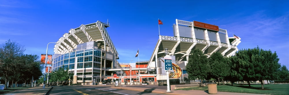 Football stadium in a city FirstEnergy Stadium Cleveland Ohio USA Canvas Art - Panoramic Images (12 x 36)